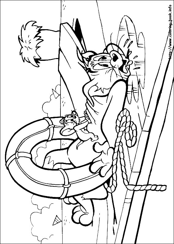 Tom and Jerry coloring picture